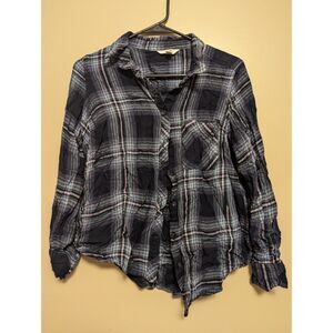 Terra&Sky Plaid Button-Up, OX